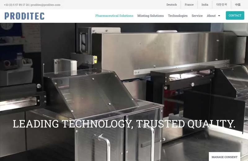 Site corporate Proditec