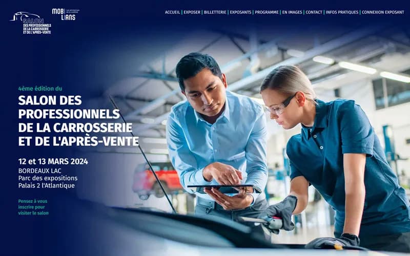 Site vitrine du Salon de la Carrosserie 2024