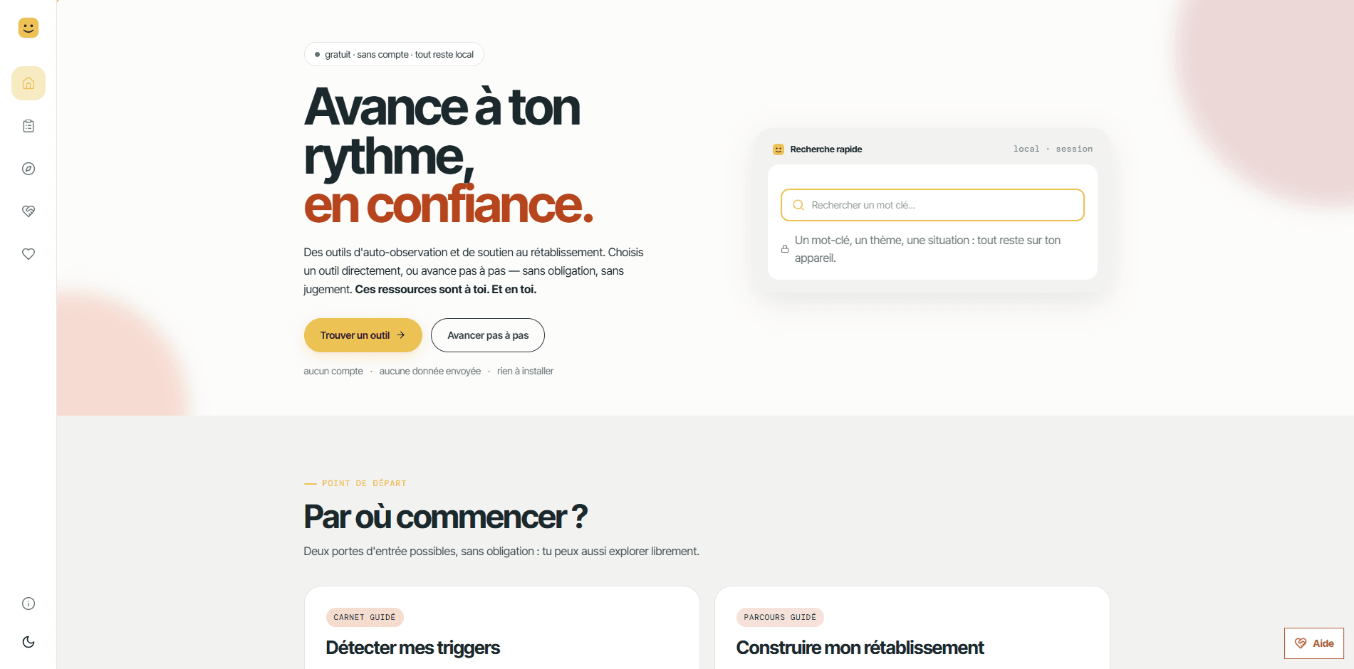 Plateforme Peer to Peer d'auto-observation en santé mentale